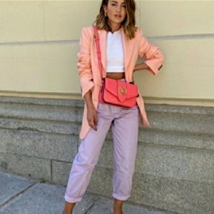 🌺 NWT/ ZARA/ Authentic Slouch Lilac Jeans